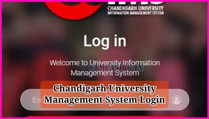 Chandigarh University Management System Login 2023