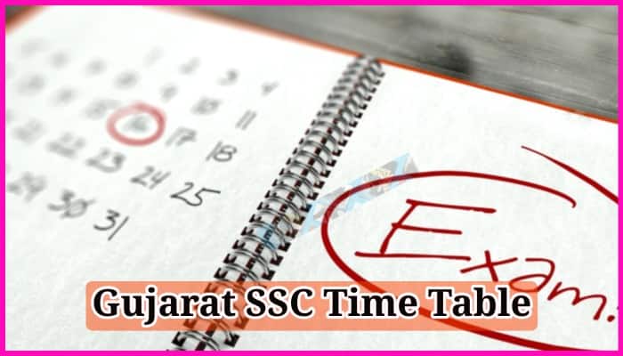 Gujarat SSC Time Table 2024