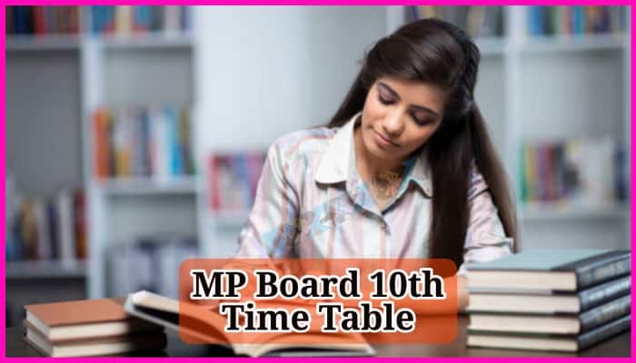 MP Board 10th Time Table 2024