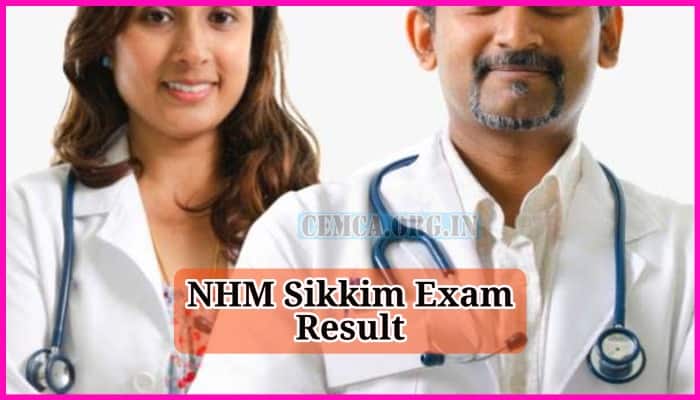 NHM Sikkim Exam Result 2023