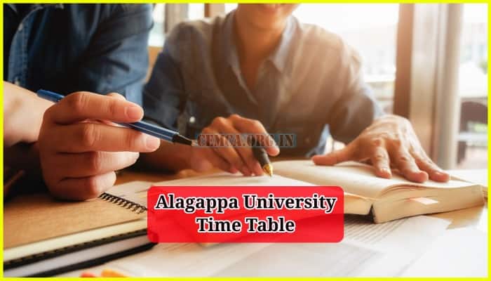 Alagappa University Time Table