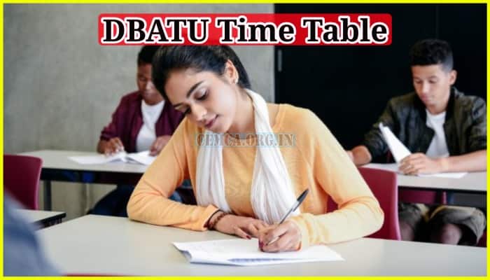 DBATU Time Table