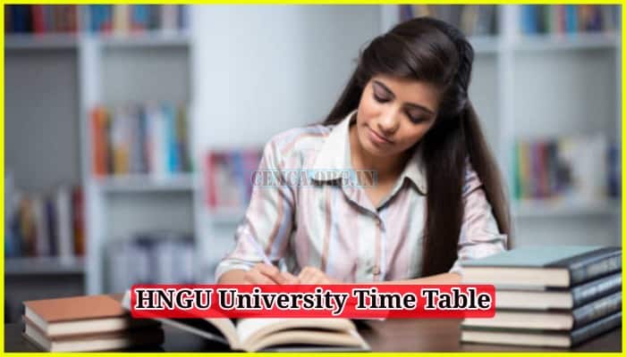HNGU University Time Table