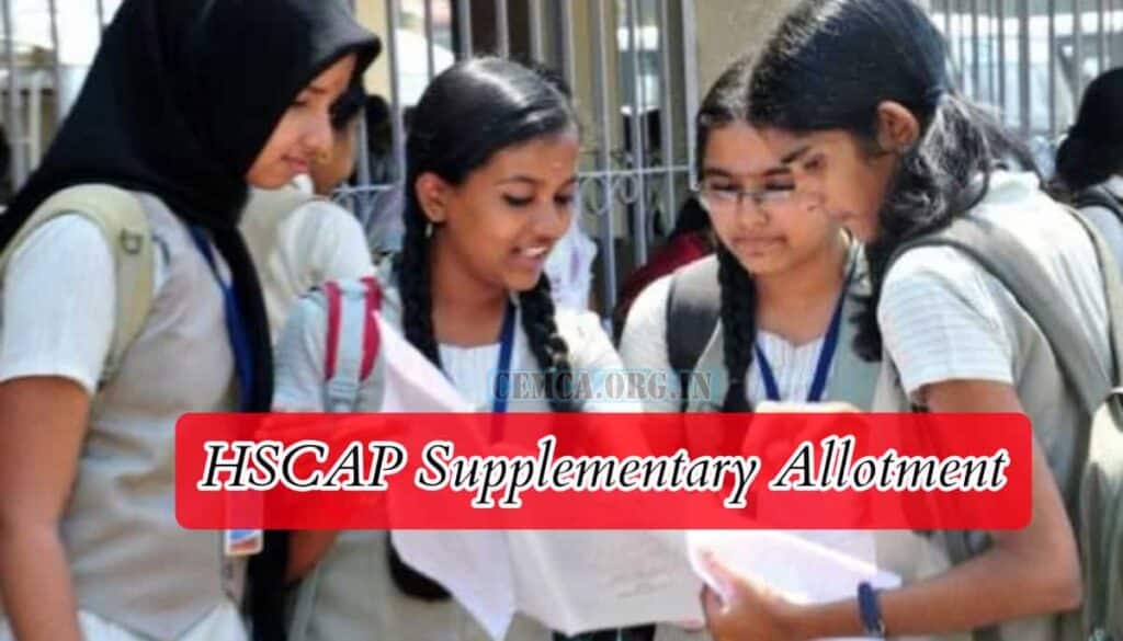 HSCAP Supplementary Allotment