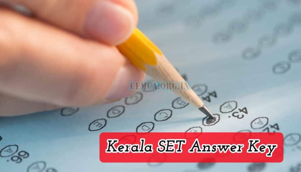 Kerala SET Answer Key