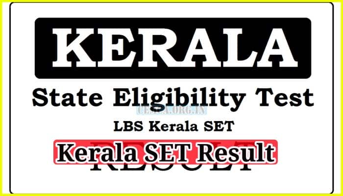 Kerala SET Result
