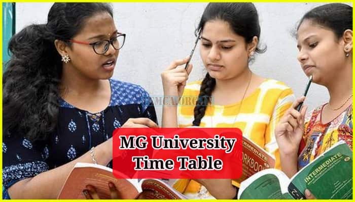 MG University Time Table