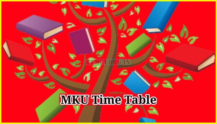 MKU Time Table