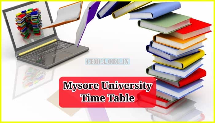 Mysore University Time Table