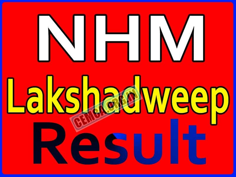NHM Lakshadweep Result