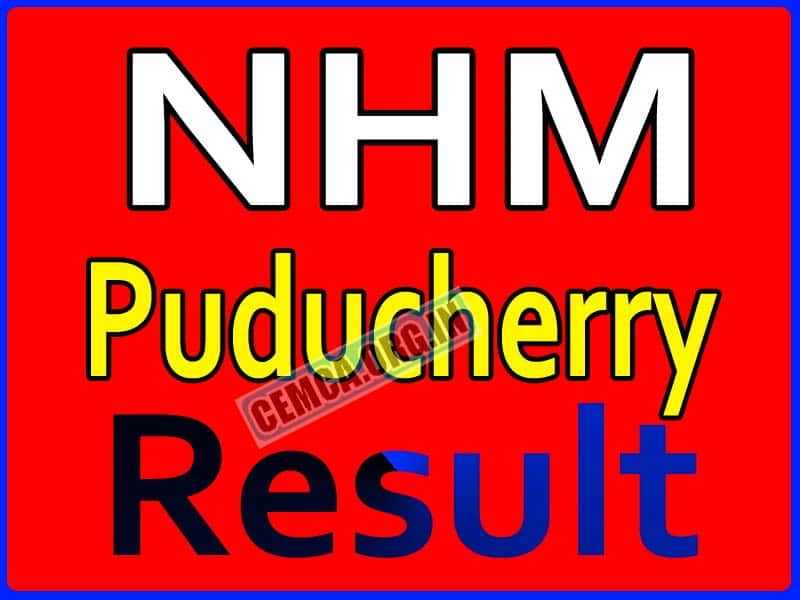 NHM Puducherry Result