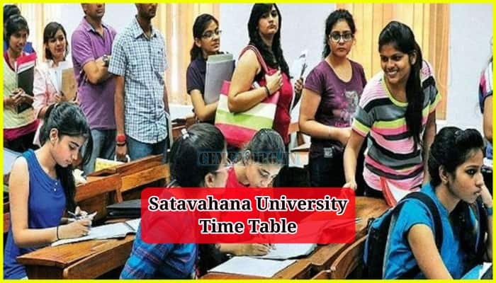 Satavahana University Time Table