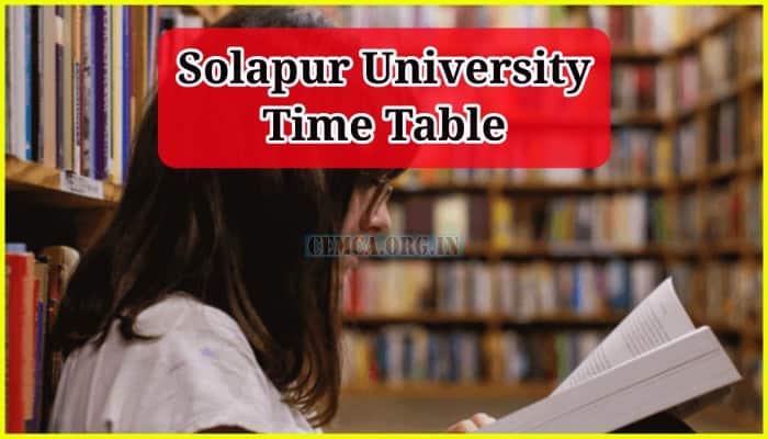 Solapur University Time Table 