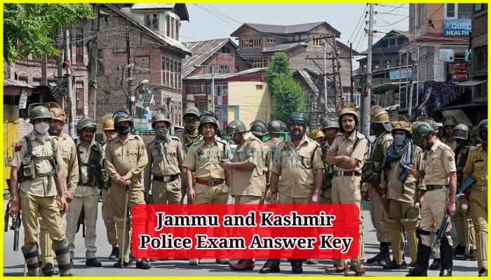 Jammu and Kashmir Police Exam Answer Key