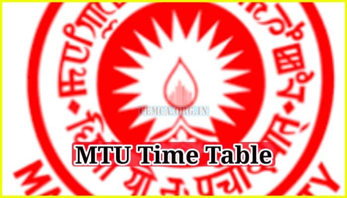 MTU Time Table
