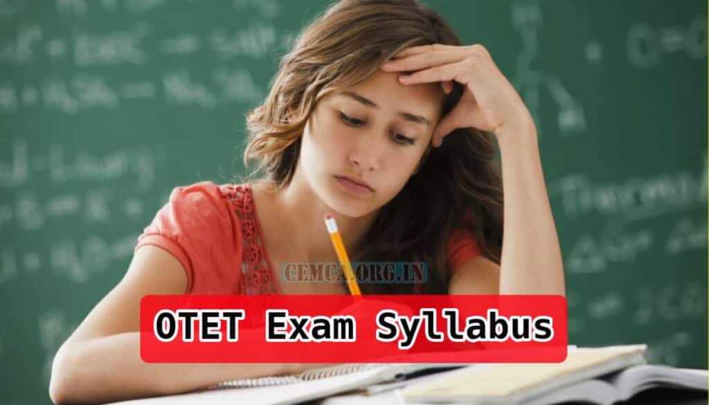 OTET Exam Syllabus