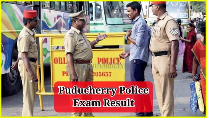 Puducherry Police Exam Result