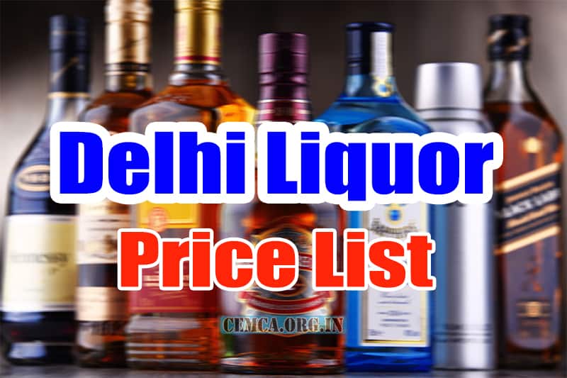 Delhi Liquor Price List 2024