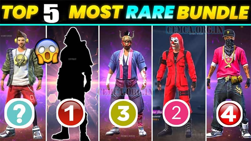 Top 5 Rarest Bundle in GARENA Free Fire