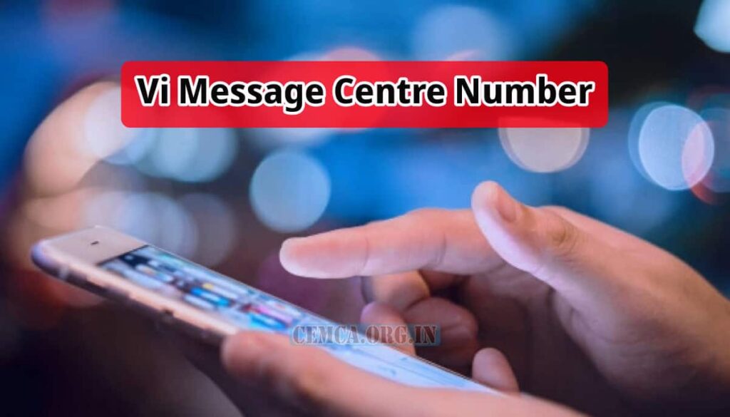 Vi Message Centre Number