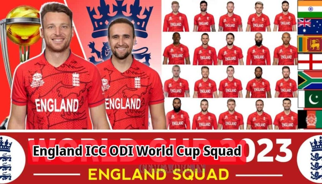 England ICC ODI World Cup Squad