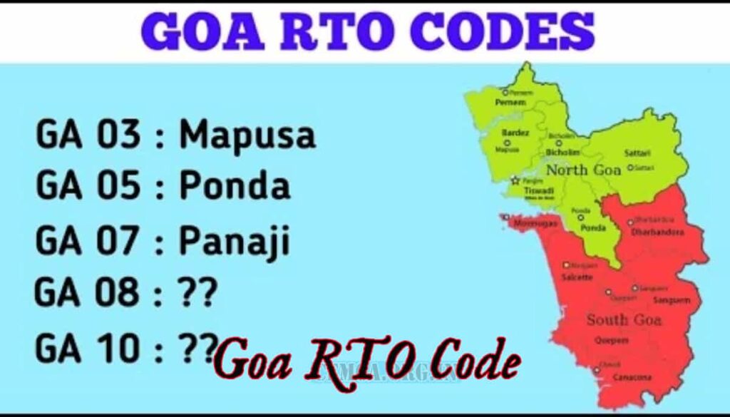 Goa RTO Code
