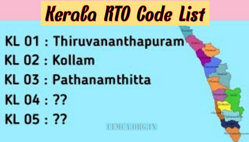 Kerala RTO Code List