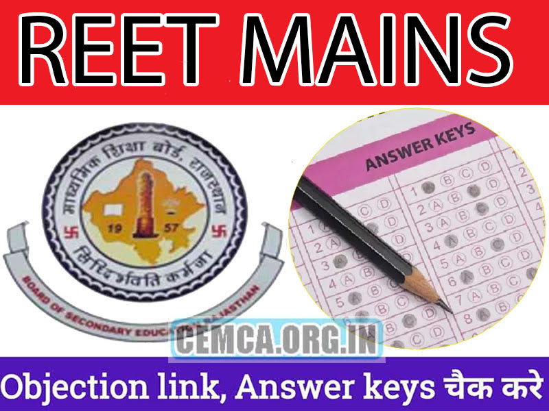 REET Mains Exam Answer key