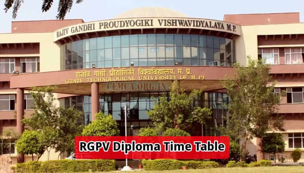RGPV Diploma Time Table