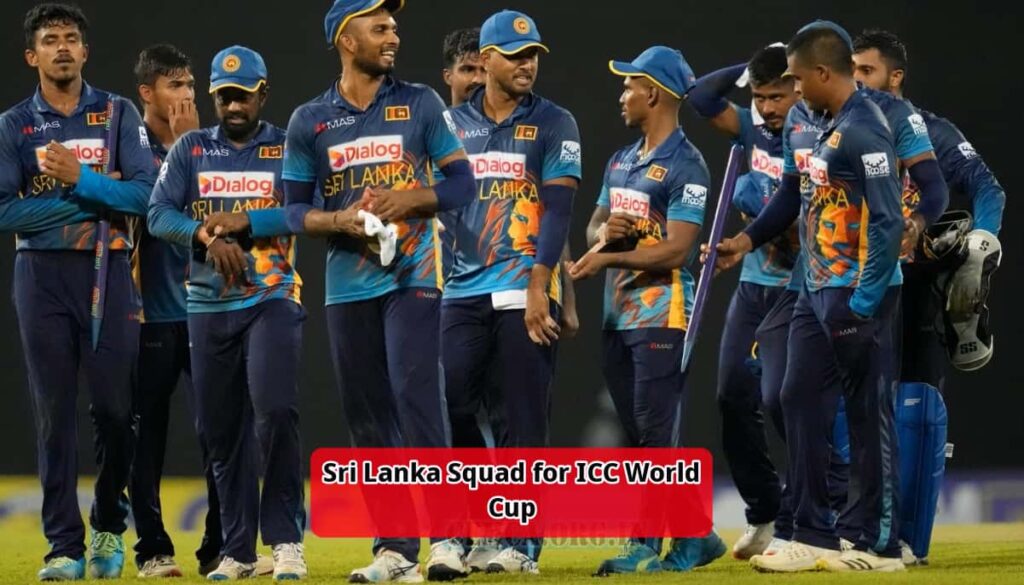 Sri Lanka Squad for ICC World Cup