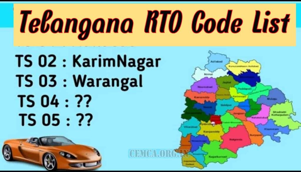 Telangana RTO Code List