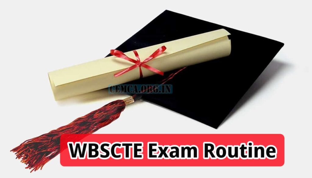 WBSCTE Exam Routine