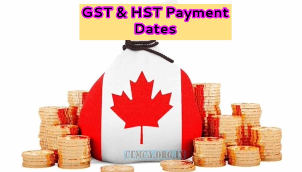 GST & HST Payment Dates