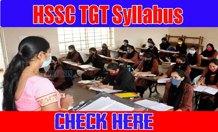 HSSC TGT Syllabus