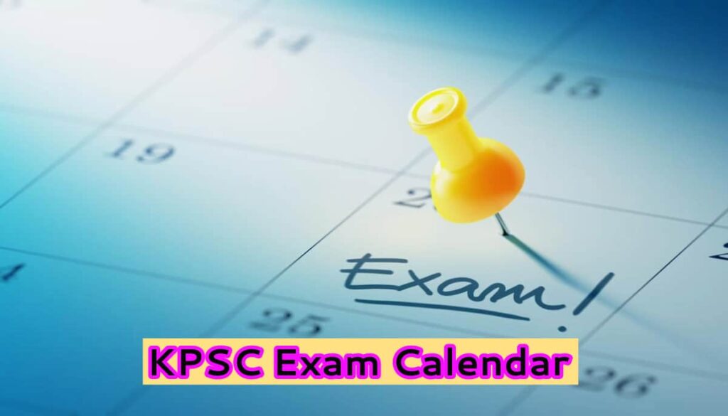 KPSC Exam Calendar