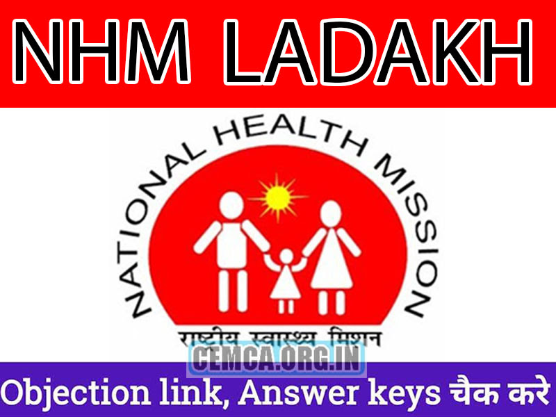 NHM Ladakh Answer key