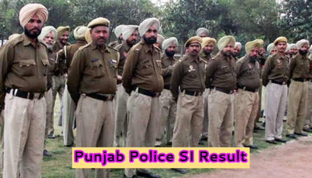 Punjab Police SI Result