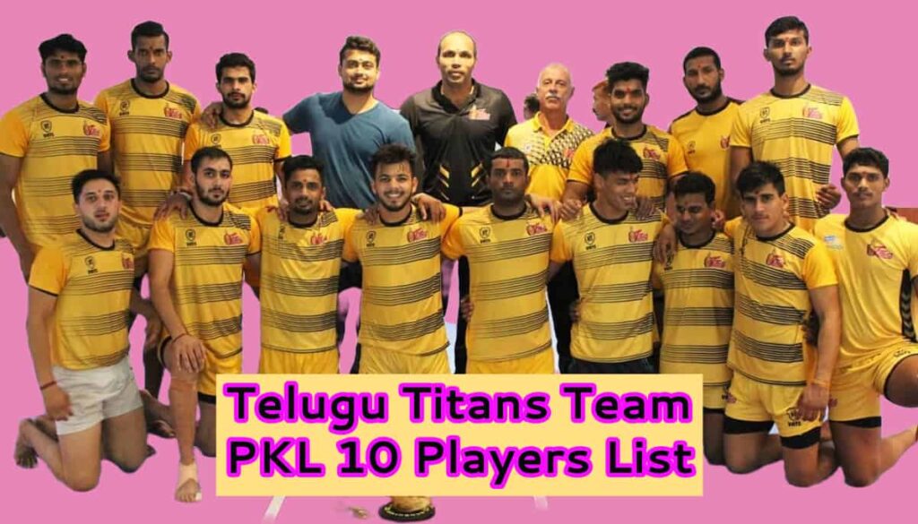 Telugu Titans Team PKL 10 Players List