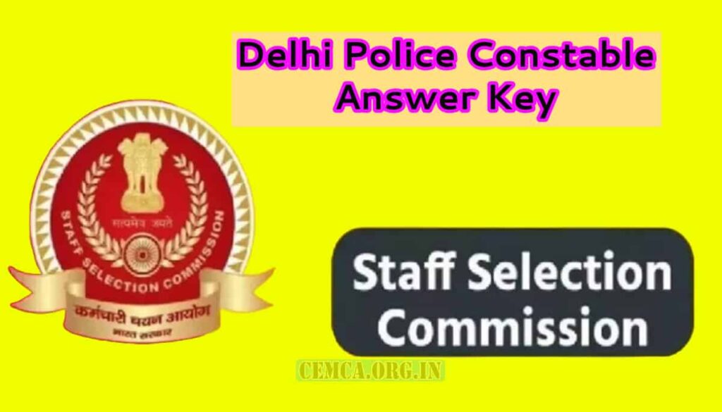 Delhi Police Constable Answer Key