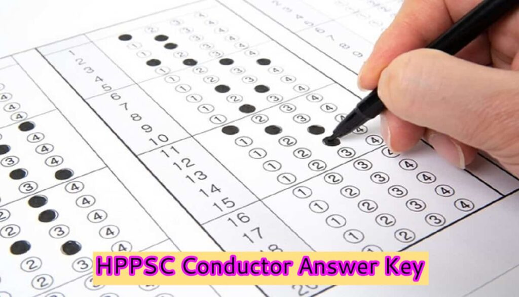 HPPSC Conductor Answer Key