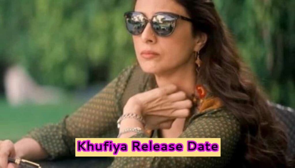 Khufiya Release Date
