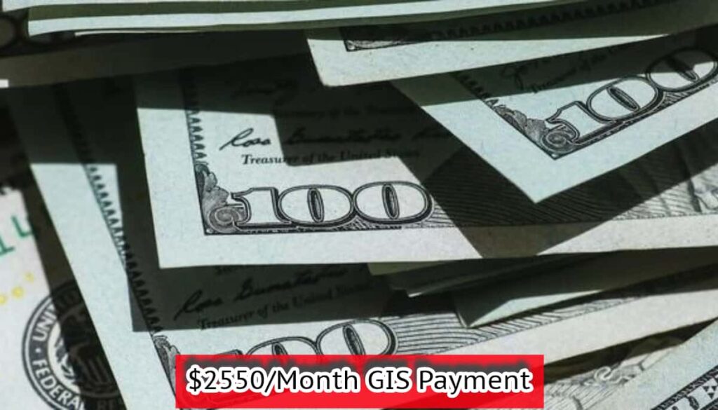 $2550Month GIS Payment