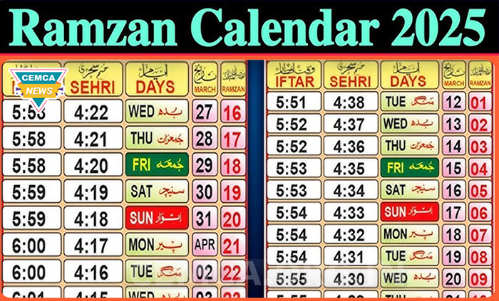 Ramadan Calendar